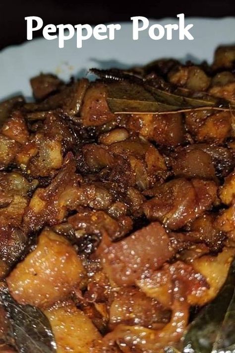 Goan Pork Recipes, Pork Recipes Indian, Indian Pork Recipes, Pork Curry Recipes, Mangalore Recipes, Mangalorean Recipes, Pork Salad Recipes, Recipes Using Pork, Pepper Pork