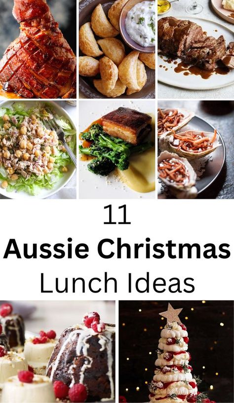 Aussie Christmas Lunch Ideas Australian Christmas Food, Christmas Lunch Ideas, Christmas Lunch Menu, Christmas Food Recipes, Christmas Food Ideas, Traditional Christmas Dinner, Aussie Christmas, Australian Christmas, Christmas Lunch