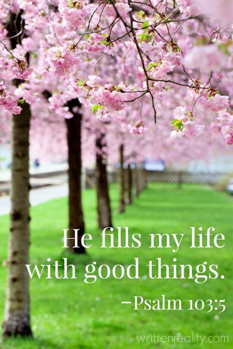 Psalm 103 5, Selamat Hari Valentine, Ayat Alkitab, Life Quotes Love, Blossom Trees, Scripture Quotes, Christian Inspiration, Verse Quotes, Green Grass