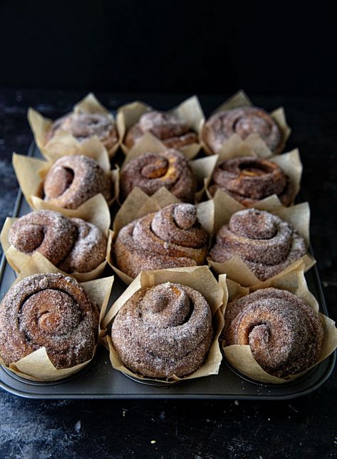 Brown Butter Cinnamon Sugar Pumpkin Brioche Buns Pumpkin Brioche, Textile Collage, Butter Cinnamon, Sweet Buns, Sugar Pumpkin, Cookie Cups, Bun Recipe, Brioche Buns, Fall Baking