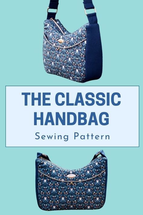 THE CLASSIC HANDBAG SEWING PATTERN - Sew Modern Bags Free Pdf Purse Sewing Patterns, Free Purse Sewing Patterns, Purse Patterns Free Sewing Handbags, Free Purse Patterns To Sew, Hand Bag Pattern, Handbag Sewing, Purse Patterns Free, Sewing Handbag, Handbag Sewing Patterns