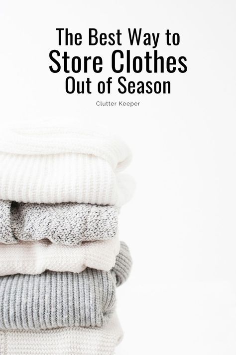 Find out how to declutter and organize your wardrobe during seasonal changes, whether you have a small or large space. Keeping your garments clean and safe year after year is easy with these practical storage solutions. Storing Out Of Season Clothes, How To Store Seasonal Clothes, Best Way To Store Clothes, Seasonal Clothing Storage, Folding Tips, Family Organization, Declutter And Organize, Seasonal Changes, How To Declutter