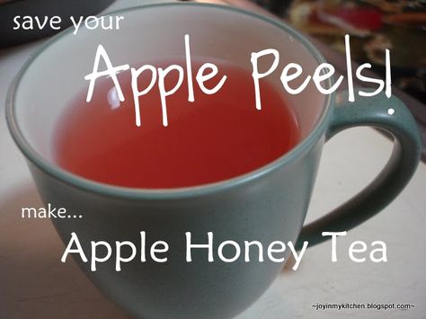 Leftover Apples, Apple Honey, Upset Tummy, Apple Tea, Cinnamon Tea, Apple Sauce, Honey Tea, Pink Tea, Tea Recipe