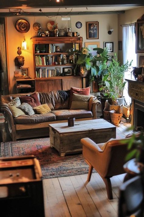 "Add character to your home with a Rustic Farmhouse Living Room! 🌾🛋️ Ideal for creating a cozy and welcoming environment for family and friends. 🌿✨ #InteriorDesign #FarmhouseVibes #CozyLiving"