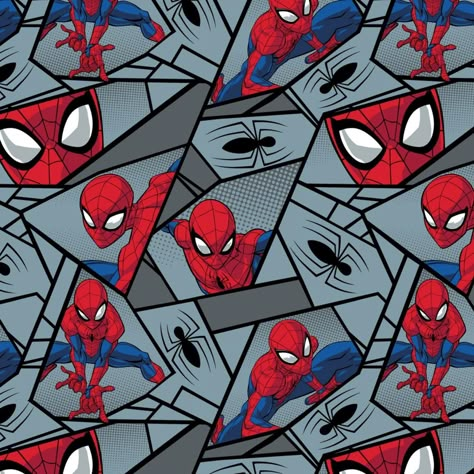 Grey Spiderman, Spiderman Quilt, Spiderman Pattern, Spiderman Hd, Spiderman Face, Paper Boy, Disney Fabric, Hello Kitty Coloring, Textile Pattern Design