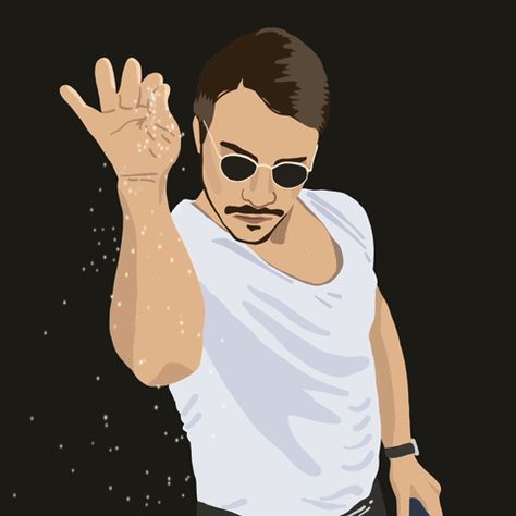 Salt Bae by Julie Winegard Salt Bae Meme, Bae Funny, Salt Bae, Reggae Festival, Legendary Dragons, Hemp Oil, Bones Funny, Art Videos, Happy Friday