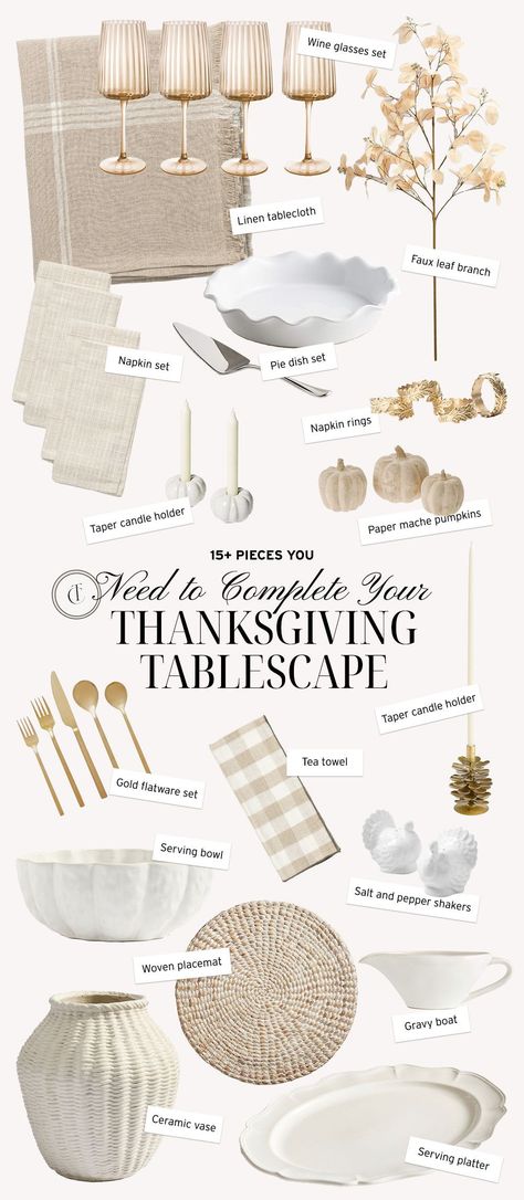 If you're hosting Thanksgiving, you know the thought that needs to go into your Thanksgiving tablescape! When I’m hosting, I like to get ahead of the tablescape and have an idea of what I’m planning so I don’t have to stress about it as the holiday gets closer. If you need some inspiration for your own table, I’ve got you covered with the 15+ pieces you need to complete your tablescape! These pieces are functional and decorative and will make hosting Thanksgiving a breeze. Tap to shop! Tablescape Inspiration Everyday, Boho Table Scape, Tablescapes Ideas Everyday, Pinecone Candle Holder, Teresa Caruso, West Elm Coffee Table, Water Bottle Organization, Tablescapes Ideas, Valentines Date Ideas