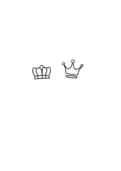 King And Queen Crowns, Tattoo Feminina, Little Tattoos, Minimal Tattoo, Tattoo Stencils, Fresh Strawberry, Minimalist Tattoo, Flash Tattoo, Simple Tattoos