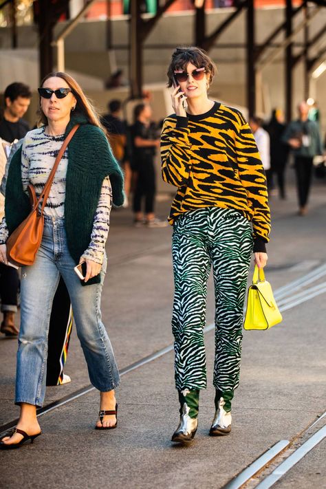 Maximal Style, Mixing Prints Fashion, Zebra Pants, Sydney Fashion Week, Fashion Week Schedule, Sydney Fashion, Australian Fashion Week, Australia Fashion, Resort 2020