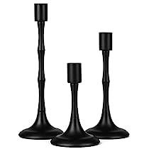 Farmhouse Candlesticks, Stick Candle Holder, Black Candlestick Holders, Farmhouse Candle, Black Taper Candles, Black Candle Holders, Dining Room Table Centerpieces, Farmhouse Candles, Black Candle