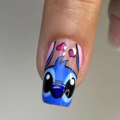 Easter Nail Ideas, Cartoon Nail Designs, Summer Nails Art, Disney Acrylic Nails, Mickey Nails, Unghie Nail Art, Easter Nail, Easter Nail Designs, Nail Drawing