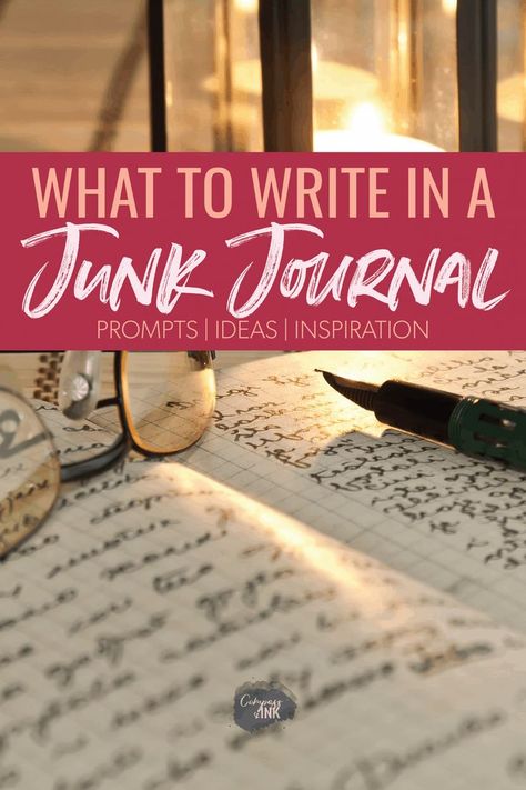 What Is A Junk Journal, Witchy Junk Journal Ideas, Vintage Junk Journal Pages Ideas Layout, Junk Journal Themes, What To Write In A Journal, Junk Journal Prompts, Junk Journal Inspiration, Vintage Journal Pages, Journal Challenge