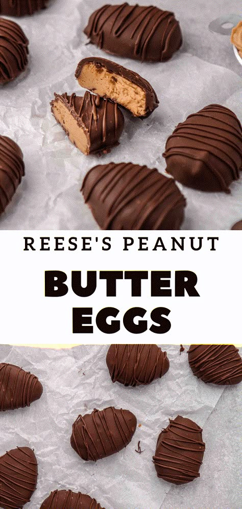 Reese Peanut Butter Eggs, Peanut Butter Easter Eggs, Peanut Butter Eggs, Lost 100 Pounds, Reeses Peanut Butter, Chocolate Eggs, Copycat Recipe, I Quit, Chocolate Peanuts