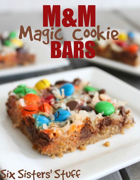 Peanut Butter Cookie Dough Brownie Bars | Six Sisters' Stuff Magic Cookie Bar Recipe, Magic Cookie Bars, Magic Bars, Six Sisters Stuff, Six Sisters, Cookie Bar Recipes, Köstliche Desserts, Brownie Bar, Sweets Treats