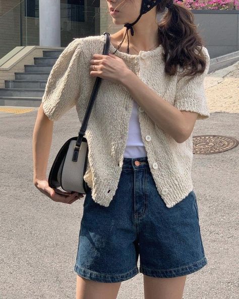 Summer Korean Outfits, Korean Summer Outfits, Outfit Korean Style, Day Aesthetic, Comfy Clothing, Korean Fashion Summer, Outfits Dress, Everyday Fashion Outfits, Casual Day Outfits