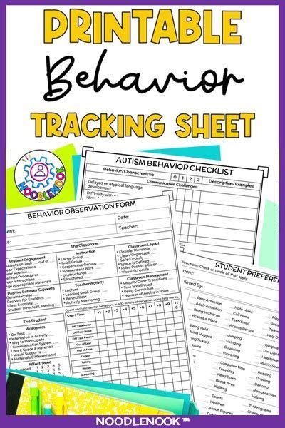 🌟 Tracking student behaviors on printable sheets helps pinpoint patterns. The data leads to targeted interventions addressing root causes. See positive changes emerge when pairing purposeful strategies with measurable goals. Read more on how to use printable behavior tracking sheet resources in your classroom #datadriven #classroommanagement Iep Behavior Goal Tracking, Behavior Log For Students, On Task Behavior Chart Track, Behavior Tracking Data Collection, Behavior Tracking Sheet Free Printable, Applied Behavior Analysis Activities, Student Behavior Contract, Behavior Management In The Classroom, Applied Behavior Analysis Training