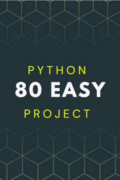 The book "80 Easy Python Projects" offers a range of hands-on projects that will help readers learn and improve their Python programming skills. By working through these projects, readers will develop their knowledge of Python syntax, data structures, algorithms, and key programming concepts. Python Projects, Data Structures, Python Programming, Syntax, Easy Projects, Python, Hands On, Programming, Key