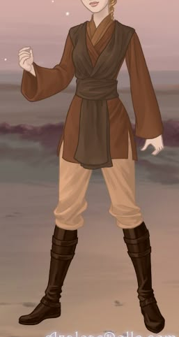 female jedi                                                                                                                                                                                 More Jedi Clothes Female, Jedi Female Outfit, Padawan Costume, Jedi Inspired Outfit Female, Jedi Robes Women, Jedi Costume Female, Jedi Robes Female, Jedi Outfit Design, Jedi Cosplay Diy