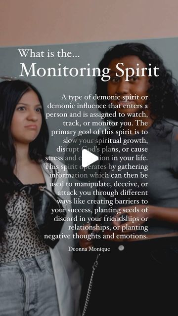 Deonna Monique on Instagram: "I’m going to be doing a couple posts on the monitoring spirit. When we know what kind of spirits enter people it’s easier to break that spirit off and away from your life. Let’s take a poll. Do you know someone with the Monitoring Spirit?👇🏽 #monitoringspirits #discernment #spiritualwarfare #breakingspells" Monitoring Spirits Quotes, Monitoring Spirits, Spooky Island, Couple Posts, Toxic Environment, Bad Spirits, Spiritual Stuff, Christian Crafts, Spirit Quotes