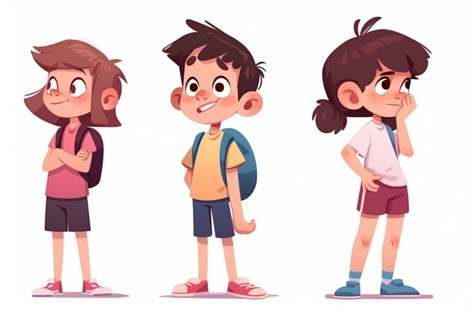 Character Design Picture Book, Toddler Character Design, Young Boy Character Design, How To Draw Cartoon People, Kid Cartoon Characters, Children Character Design, Children Book Characters, Kids Character Design, Child Character Design