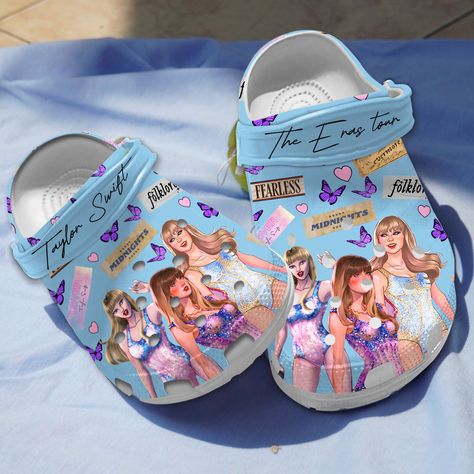 Taylor Swift Crocs, Taylor Swift Shoes, Taylor Swift Blue, Crocs Collection, Taylor Swift Cake, Swiftie Merch, Taylor Merch, Taylor Swift Jokes, Yru Shoes