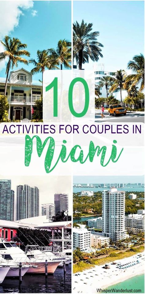 10 Romantic Things to Do in Miami | FUN things for couples to do in miami at night | romantic views in miami | honeymoon activities in miami | miami florida | unique things to do in miami #miami #visitmiami #miamiusa #thingstodoinmiami #miamitravelguide Miami Honeymoon, Miami Tourist Attractions, Romantic Views, Cool Activities, Honeymoon Activities, Romantic Activities, Activities For Couples, Weekend In Miami, Miami Travel Guide