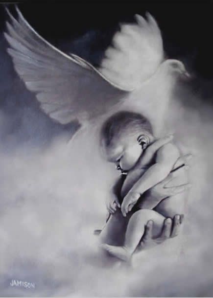 Angel Baby Quotes, Angel Baby Art, Baby Angel Tattoo, Memorial Tattoo Quotes, Quotes Jesus, Angel Drawing, Angel Babies, Baby Loss, Mother Art