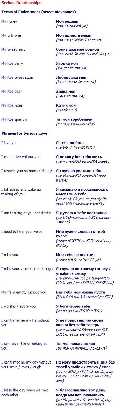 Quotes In Russian, Russian Phrases, English To Russian, Russian Love, Russian Alphabet, Russian Lessons, Russian Language Lessons, Russian Language Learning, Terms Of Endearment