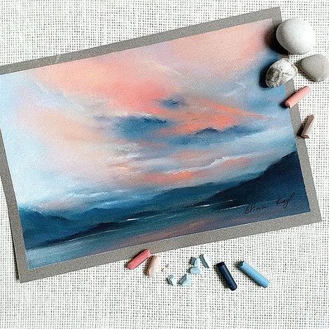 https://instagram.com/p/-XMKg5nwTm/ Chalk Pastel Art, Art Teen, Soft Pastel Art, Pastel Crayons, Chalk Pastel, Pastel Artwork, Oil Pastel Drawings, Oil Pastel Art, Pastel Paintings