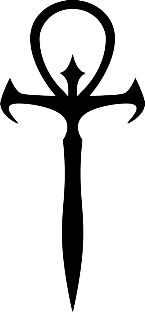 Vampire Ankh (I have this tattoo in Irish flag colors) Vampire Symbols, Wicca Pentacle, Ancient Vampire, Eternal Symbol, Vampire Tattoo, Tatuagem Masculina Pequena, Filipino Tattoos, Cool Symbols, Vampire Masquerade