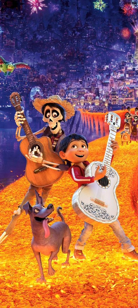 Coco Wallpaper Disney, Coco Movie Poster, Coco Wallpapers, Coco Aesthetic, Animated Disney Characters, Pixar Party, Coco Movie, Coco Disney, Disney Movie Art