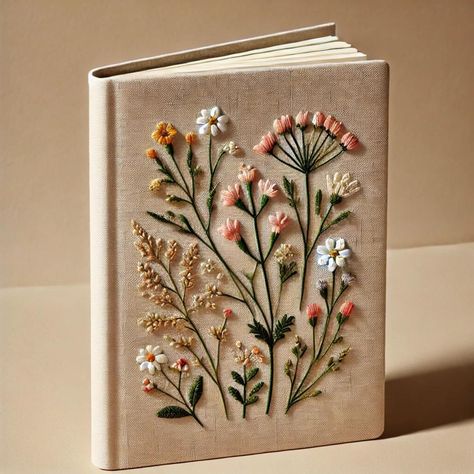 🌼 Handmade Daisy Vintage Notebook: A Perfect Personalized Gift! ✨ About the Notebook: Indulge in the charm of our Daisy Handmade Vintage Notebook, meticulously crafted with love and care. This notebook features a fabric cover adorned with delicate hand-embroidered daisy patterns, offering a touch of timeless elegance. Whether you need a journal, a wedding planner, or a thoughtful gift, this notebook is tailored just for you. 🌸 Key Features: Premium Quality: The notebook is meticulously made, f Embroidered Notebook Cover Diy, Handmade Notebook Ideas, Embroidered Book Cover, Embroidery Notebook, Embroidered Notebook, Christian Baby Shower, Daisy Patterns, Fabric Notebook, Embroidered Book