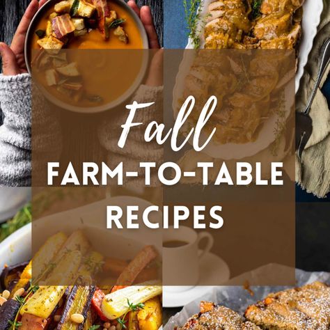 30 Fall Farm-to-Table Recipes Farmers Market Recipes Fall, Fall Farmers Market, Farm To Table Recipes, Squash Roasted, Recipes With Ingredients, Fall Farm, Farmers Market Recipes, Slow Cooked Meat, Fall Dinner Party