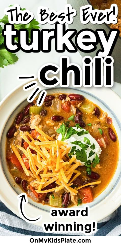 Homemade Turkey Chili, Crockpot Ground Turkey, Recipe With Ground Turkey, Ground Turkey Chili Recipe, Chili Soup Recipe, Chili Turkey, Healthy Turkey Chili, Healthy Chili Recipe Turkey, Easy Turkey Chili