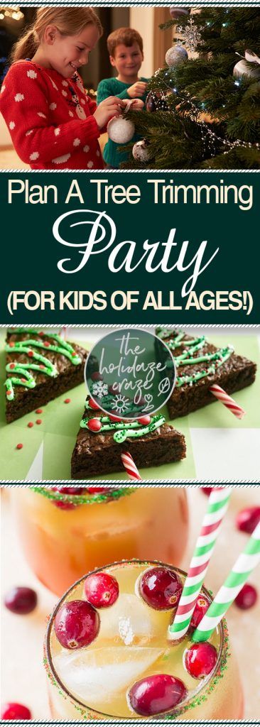 Plan A Tree Trimming Party (For Kids of All Ages!)| Holiday Party, Holiday Party Ideas, Party Ideas, Christmas Party, Christmas Party for Kids, Kid Stuff, Holiday Home #Holiday #Christmas #ChristmasParty Christmas Decorations For Party, Tree Trimming Party, Holiday Party Drinks, Fruit Christmas Tree, Christmas Tree Trimming, Decorations For Party, Holiday Party Games, Holiday Christmas Party, Christmas Hot Chocolate