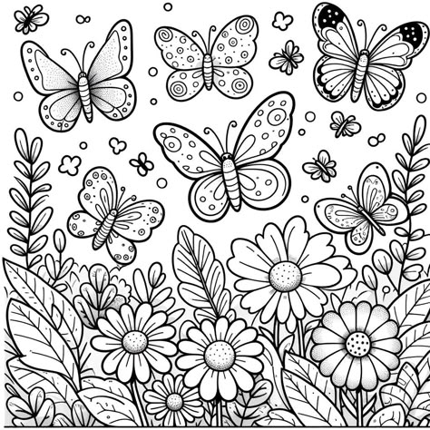 Butterflies fluttering around a variety of jungle flowers. Thanksgiving Coloring Book, Butterfly Coloring Pages, Coloring Pages Adult, Penguin Coloring Pages, Jungle Flowers, Butterfly Coloring, Detailed Coloring Pages, Free Adult Coloring Pages, Coloring Pages For Boys