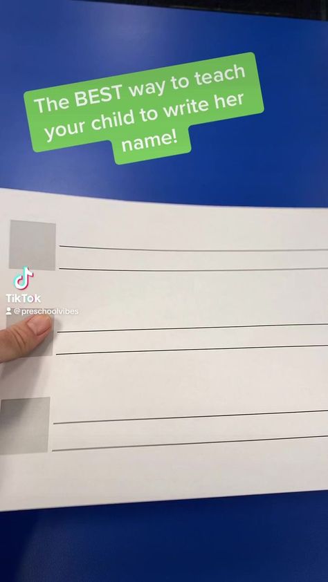 Check out this name writing hack! You can find this template on my website, preschoolvibes.com | Preschool Vibes | Preschool Vibes · Original audio Preschool Vibes, Teaching Hacks, Name Writing, Pre School, Early Learning, Language Arts, The Professional, My Website, My Name