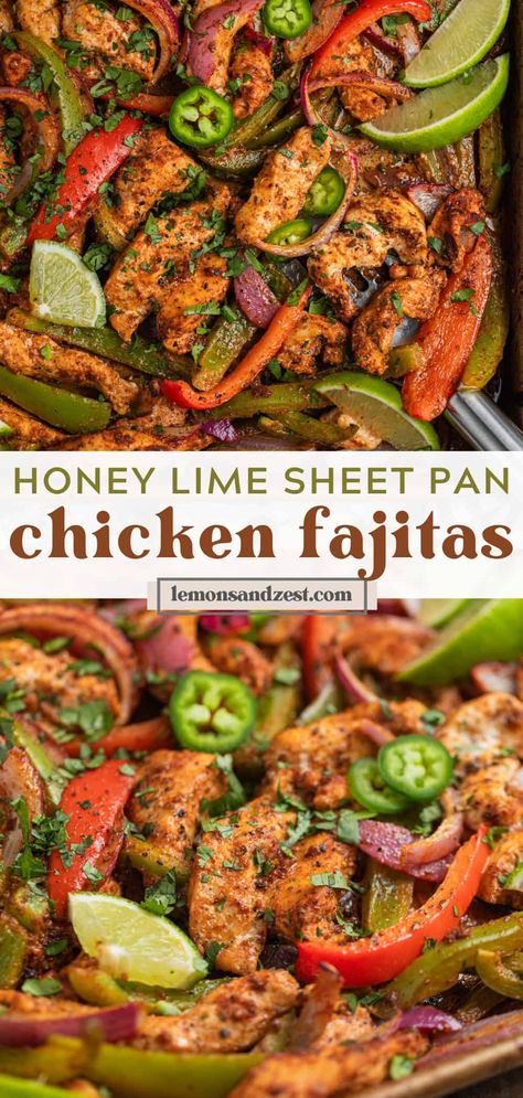 Whole 30 Sheet Pan Fajitas, Easy Dinner Ideas Under 30 Minutes, Recipes Using Limes Dinner, Quick And Healthy Chicken Recipes, Crispy Chicken Fajita Tacos, 30 Minute Healthy Meals Easy Dinners, Sheet Pan Dinners For 2, Dinners Under 30 Minutes, Sheet Pan Meal Ideas