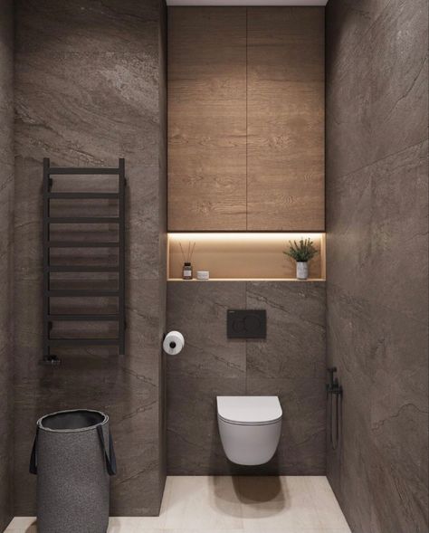 Small Toilet Design, Islamic Interior Design, Grey Bathrooms Designs, New Bathroom Designs, Bathroom Interior Design Modern, Modern Small Bathrooms, Small Bathroom Interior, Luxury Master Bathrooms, Bathroom Decor Luxury