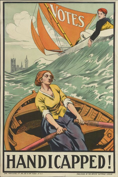 Women's Suffrage, Suffrage Movement, Protest Posters, Art Print Collection, Propaganda Posters, Row Boat, Fine Arts Posters, Women In History, Womens Rights