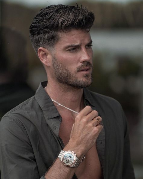 @kevinlutolf Always with me @breitling Via Instagram Wolf Haircut Men, Kevin Lutolf, Movie Photography, Black Suit Men, Crop Hair, Waves Beach, Fade Styles, Men Haircut Styles, Grooming Routine