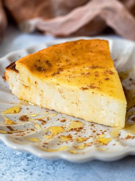 Melopita (Greek Honey Cheesecake) - Recipes From Europe Melopita Recipe, Greek Cheesecake, Greek Honey Cake, Passover 2024, Honey Cheesecake, Greek Dessert, Greek Cake, Exotic Recipes, Greek Recipes Dessert