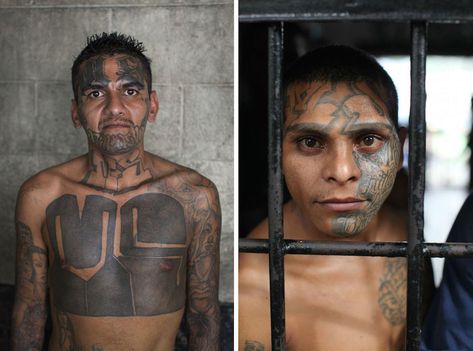 Adam Hinton photographs members of the MS-13 gang. Ms 13 Tattoo, Freddie Mercury Movie, Ms 13, 13 Tattoo, 13 Tattoos, Gang Member, Shocking Facts, Old Tattoos, Training Day