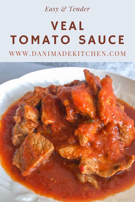 Italian Veal Recipes, Easy Meat Sauce, How To Make Tomato Sauce, Meat Sauces, Veal Steak, Veal Stew, Red Sauce Recipe, Pasta Soups, Veal Cutlet