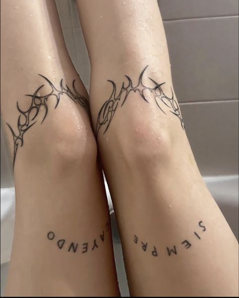 Tattoo Knee, Emo Tattoos, Goth Tattoo, 4 Tattoo, Gothic Tattoo, Knee Tattoo, July 1st, Black Ink Tattoos, Abstract Tattoo