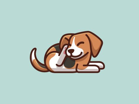 Beagle Dog Scratching by Alfrey Davilla | vaneltia on Dribbble Alfrey Davilla, Beagle Tattoo, Dog Design Art, Beagle Art, Cute Dog Drawing, Dog Illustrations, Aesthetic Dog, Cute Beagles, Posca Art