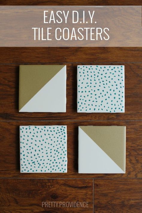 Painted Tile Coasters, Diy Tile Coasters, Diy Coasters Tile, Girls Night Crafts, Coasters Christmas, Coasters Diy, Painted Tile, Crafts For Teens To Make, Tile Crafts