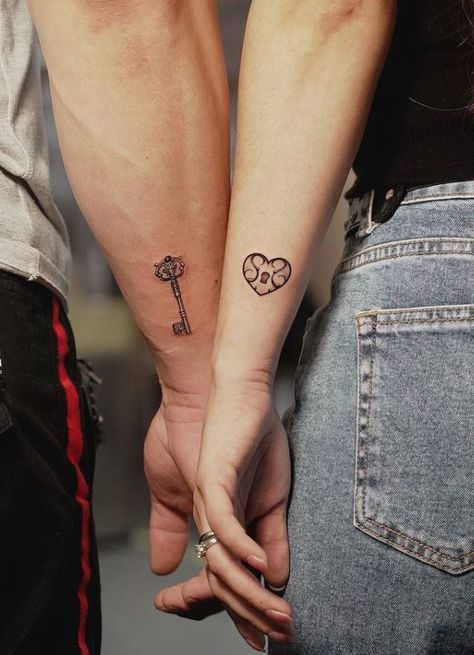 Couple Name Tattoos, Couple Tattoo Quotes, Infinity Tattoos For Couples, Married Couple Tattoos, Infinity Couple Tattoos, Puzzle Tattoos, Tattoos For Couples, Wife Tattoo, Best Couple Tattoos