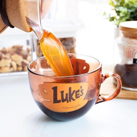 Luke's Coffee Mug Guide — The Gilmore Book Club Stars Hollow Aesthetic, Hollow Aesthetic, Luke's Coffee, Diner Logo, Luke's Diner Mug, Luke's Diner, Gilmore Girls Gifts, Gilmore Girls Luke, Lukes Diner