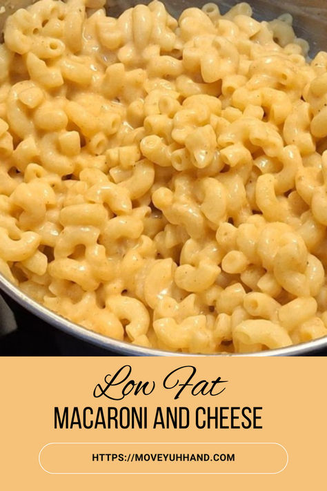 Low Fat Mac and Cheese Low Fat Mac And Cheese, Cheese Cubes, Bouillon Cube, Elbow Macaroni, Comfort Dishes, Cheese Sauce, Fat Free, Mac And Cheese, Low Fat